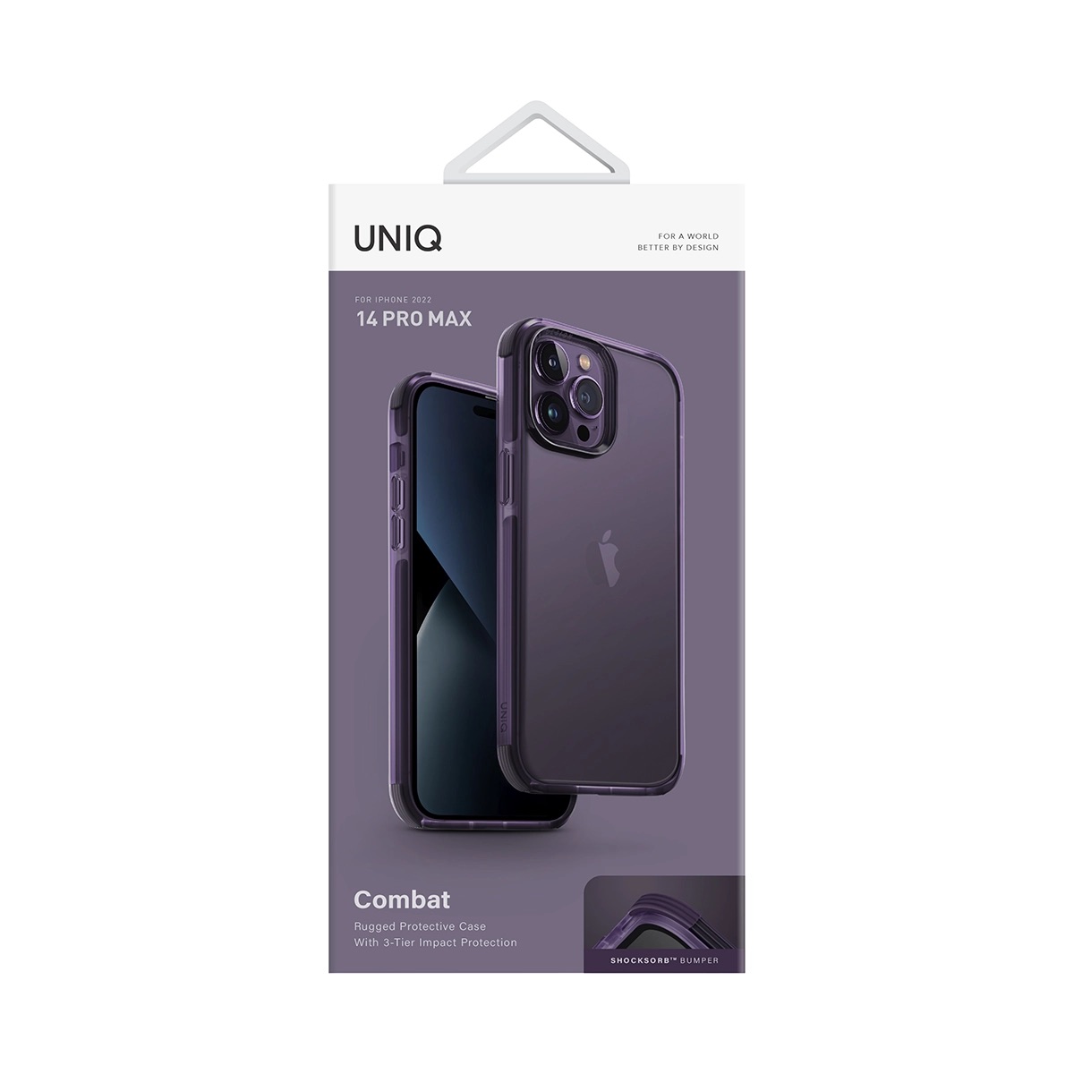 Marco (Carcasa) Trasero Original Para IPhone 14 Pro - Color Morado, Estado Grado B (Usado)