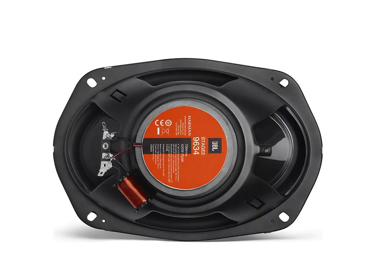 Bocinas Jbl Stage 2 9634  De 3 Vias 6x9¨  Color Negro.