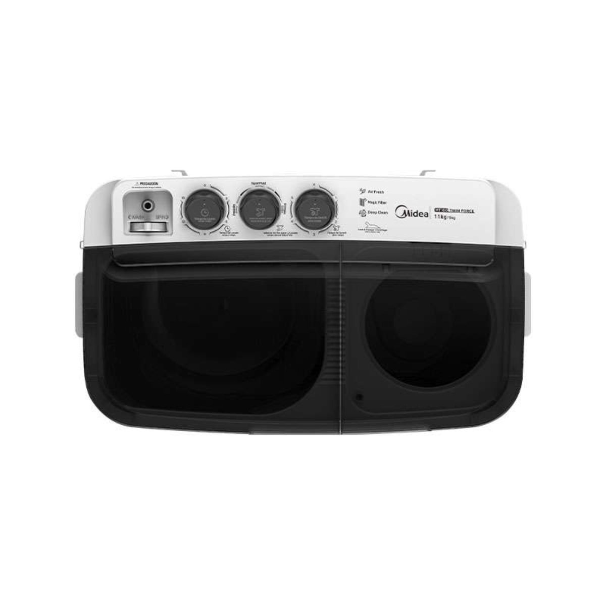 Lavadora Semiautomática Dos Tinas 11Kg Midea 110v MT100W110/W-MX.