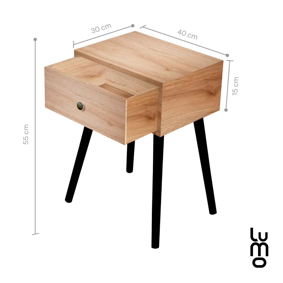 Buro Para Recamara Mesa de Noche Moderno minimalista.