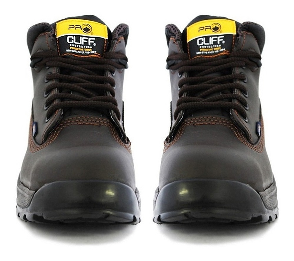 Bota De Seguridad Industrial Dieléctrica Cliff 330 Color Cafe.