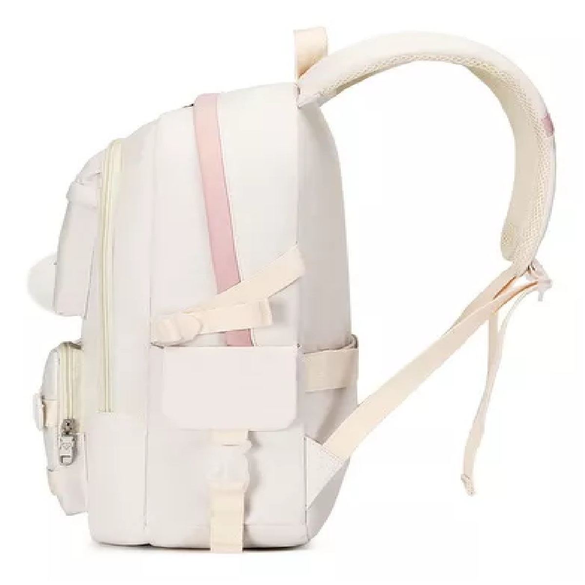 M Mochila Para Niñas Adolescentes, Estudiantes De Secundaria Color Blanco.