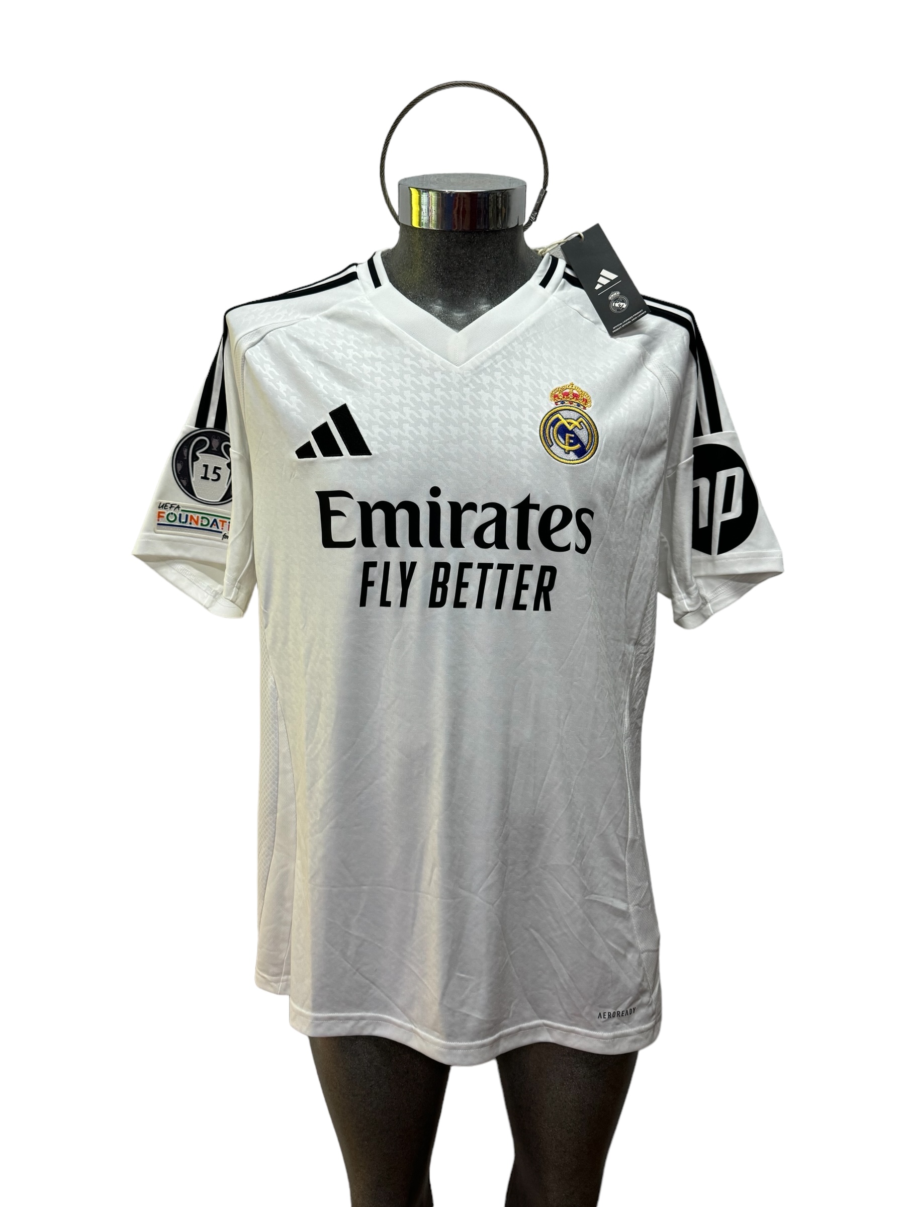 Jersey Original Adidas Real Madrid local Champios league 2024-2025 Mbappe #9 IU5011-9