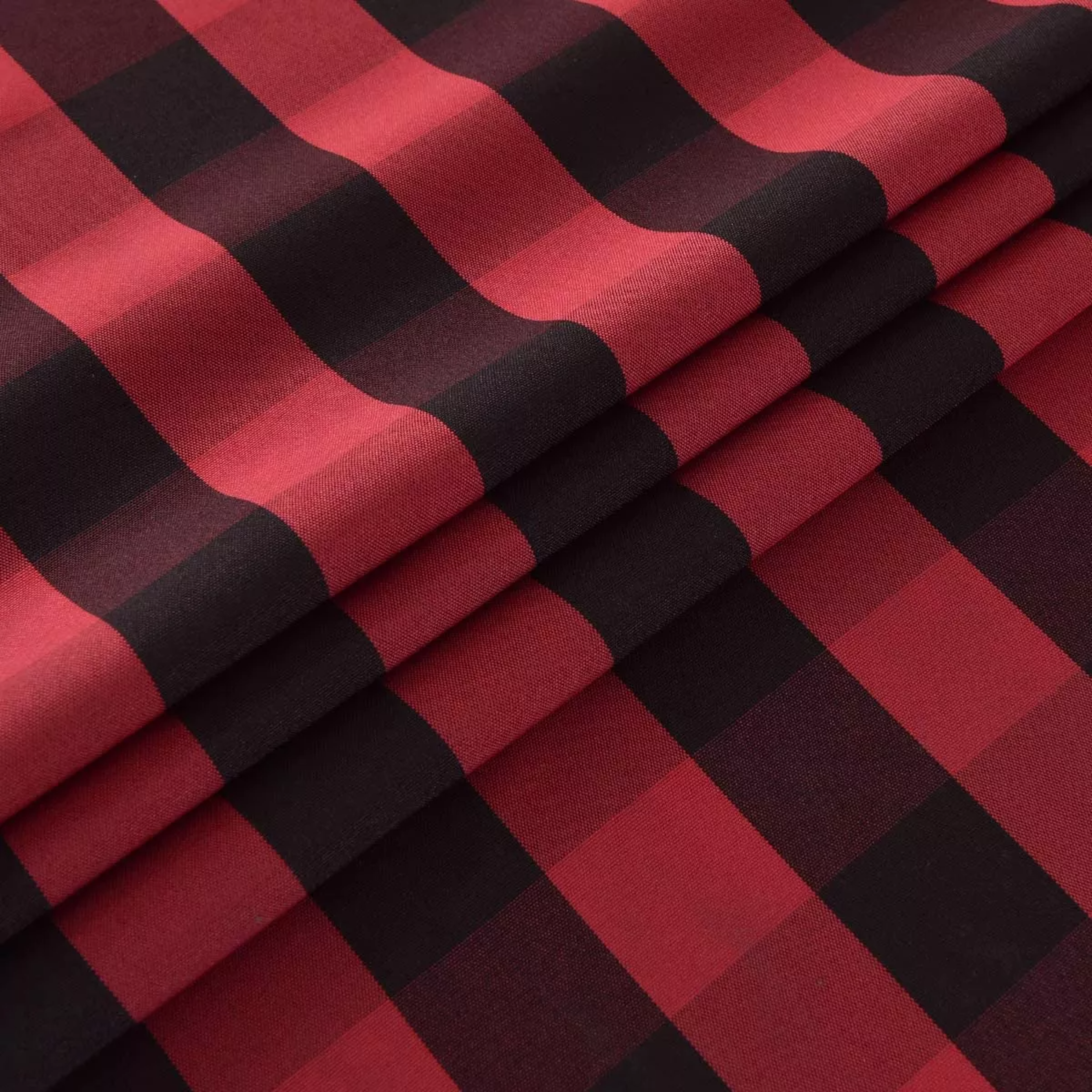Mantel Rectangular A Cuadros En Rojo Y Negro 140x180/200cm