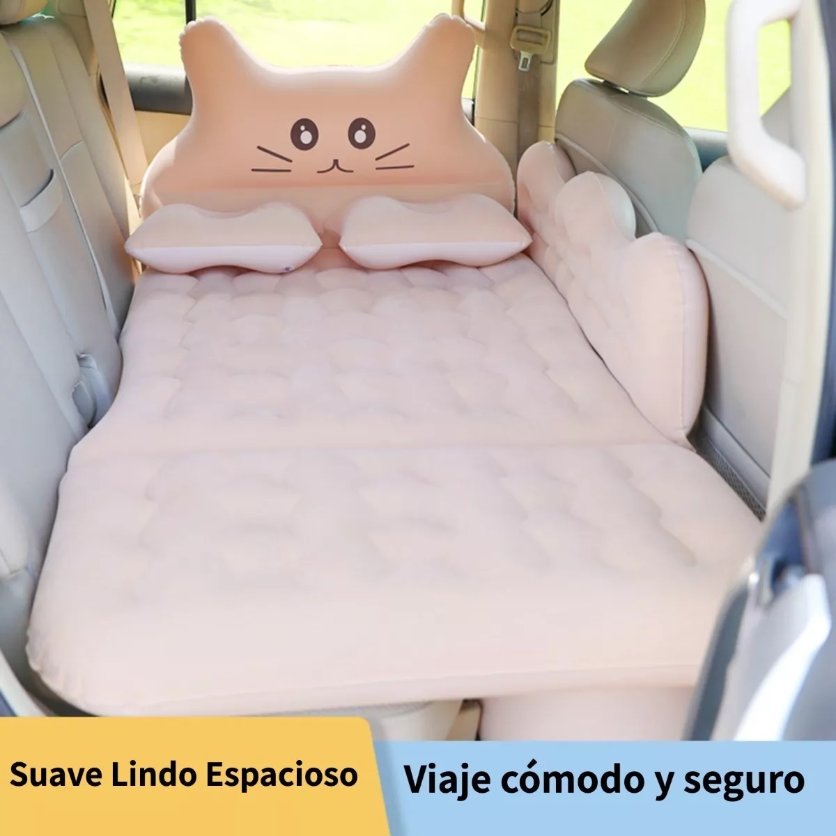 Colchón Inflable Niño Camping Ligth Beige