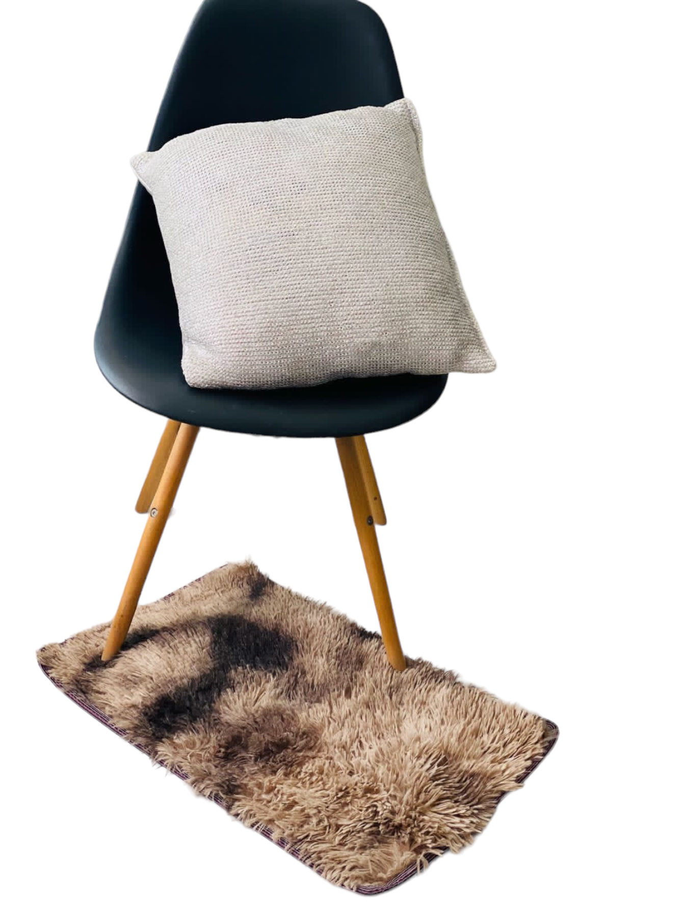 Tapete Chico Pelo Alto 60x 38 Cm Decoración Hogar