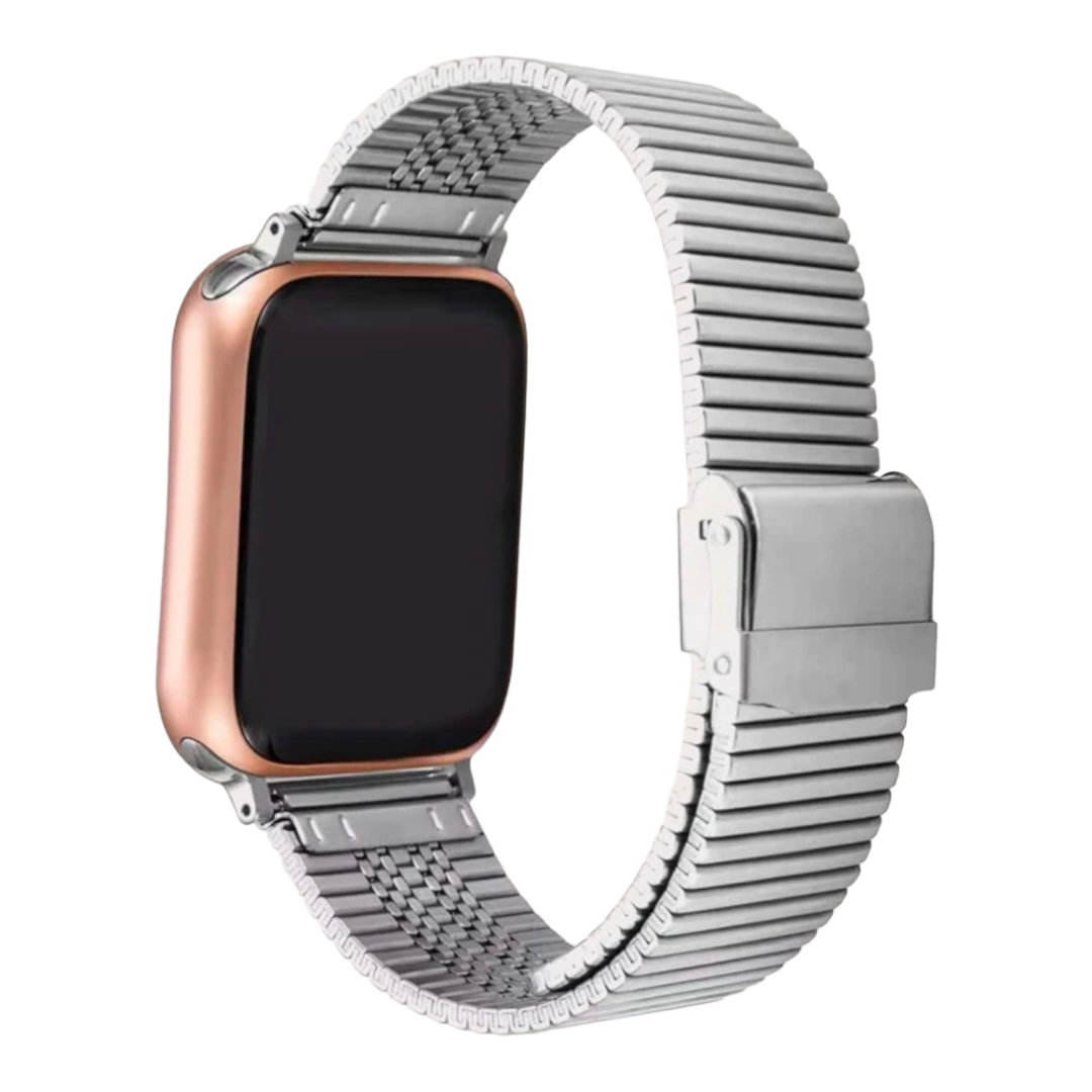 Correa Band metalica Acero Compatible Con Apple Watch 42/44/45 mm