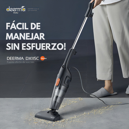 Deerma DX115C aspiradora de mano vertical 1.2L color Negro