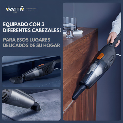 Deerma DX115C aspiradora de mano vertical 1.2L color Negro
