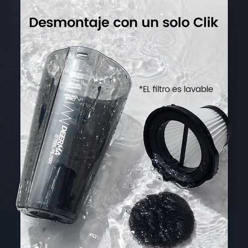 Deerma DX115C aspiradora de mano vertical 1.2L color Negro