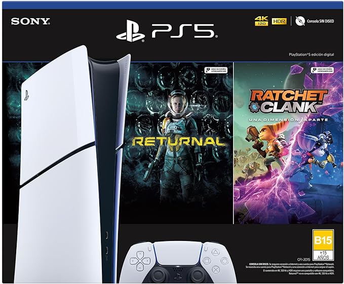 Consola PlayStation 5 Slim Digital - Paquete Returnal + Ratchet and Clank 