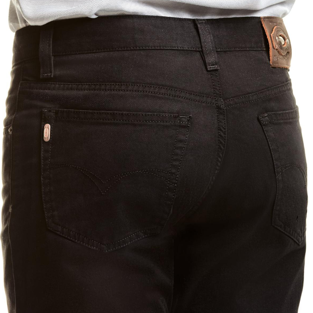 PANTALÓN DE GABARDINA SLIM NEGRO PARA HOMBRE 1322