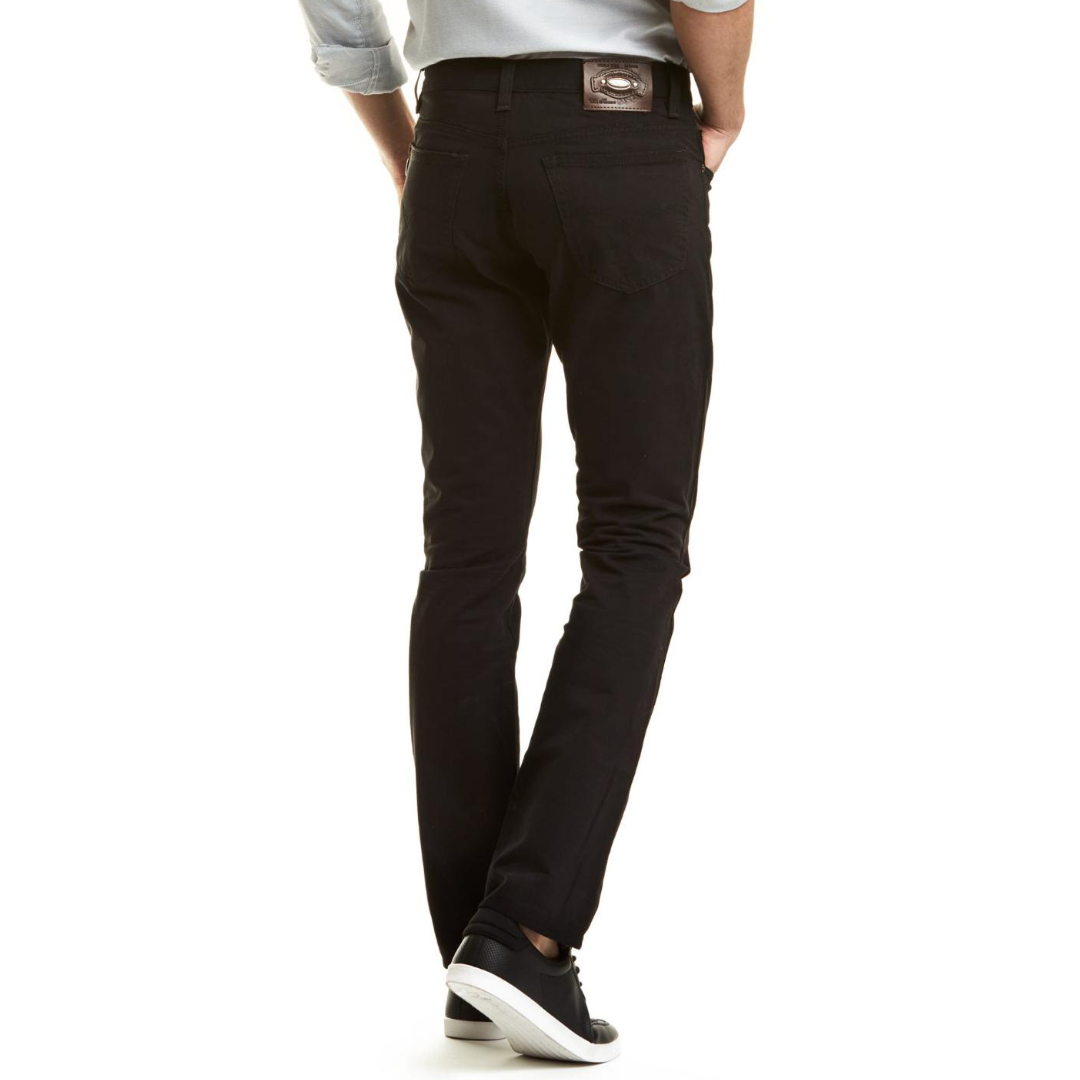 PANTALÓN DE GABARDINA SLIM NEGRO PARA HOMBRE 1322