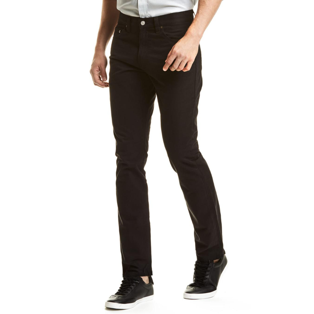 PANTALÓN DE GABARDINA SLIM NEGRO PARA HOMBRE 1322