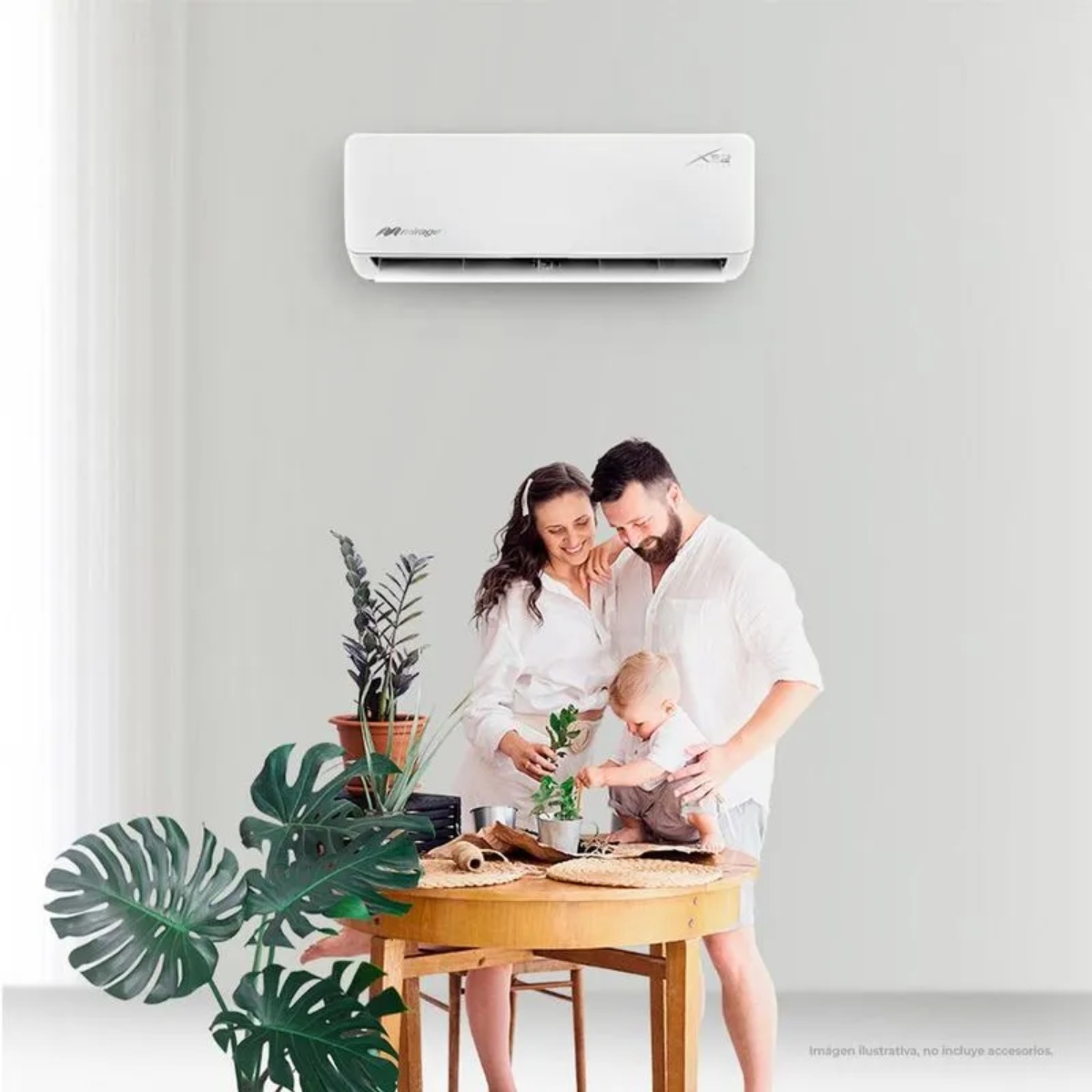 Aire Acond Minisplit Mirage SETCVC120E 12,000 BTUS Frio/Calor 110V Inverter ENDY35