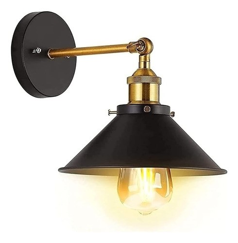 Lámpara De Pared, Luz Exterior, Vintage, Lámparas Para Sala negro dorado