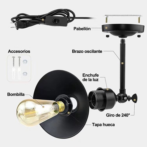 Lámpara De Techo Moderna De Pared Decorativa New | Cuotas Sin Interés