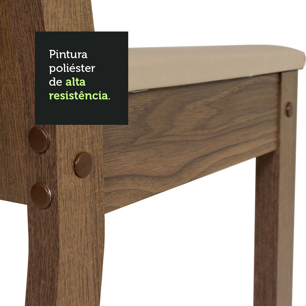 Juego de Comedor con Mesa y 4 Sillas Madesa Magda MB
