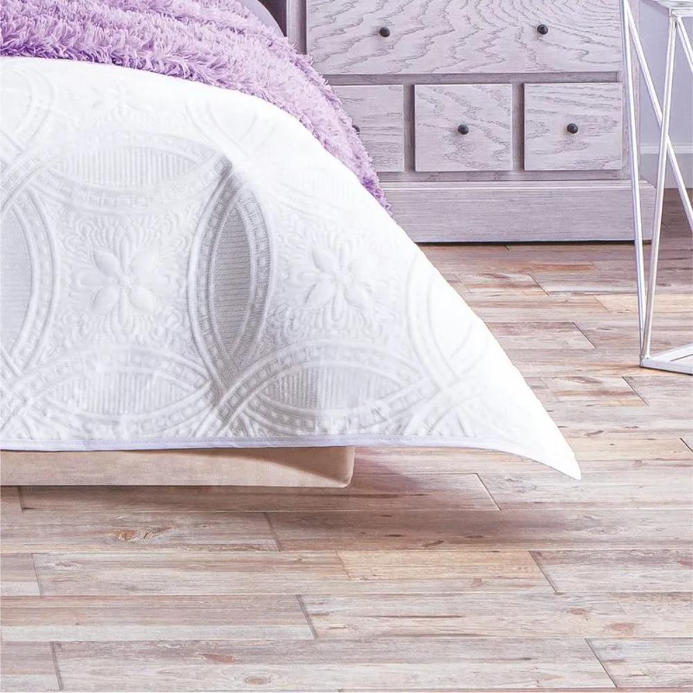 Edredon Con Funda Neo Velvet Blanco Individual Concord