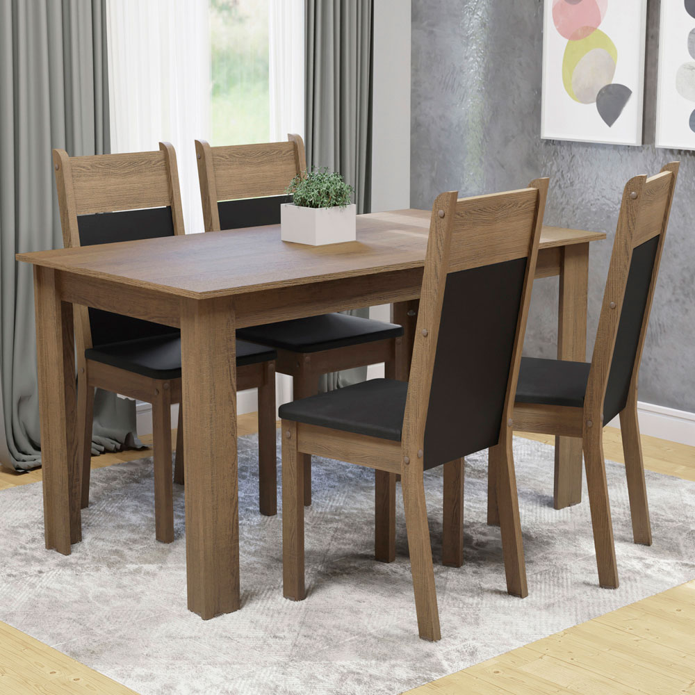 Juego de Comedor con Mesa y 4 Sillas Madesa Cali MN