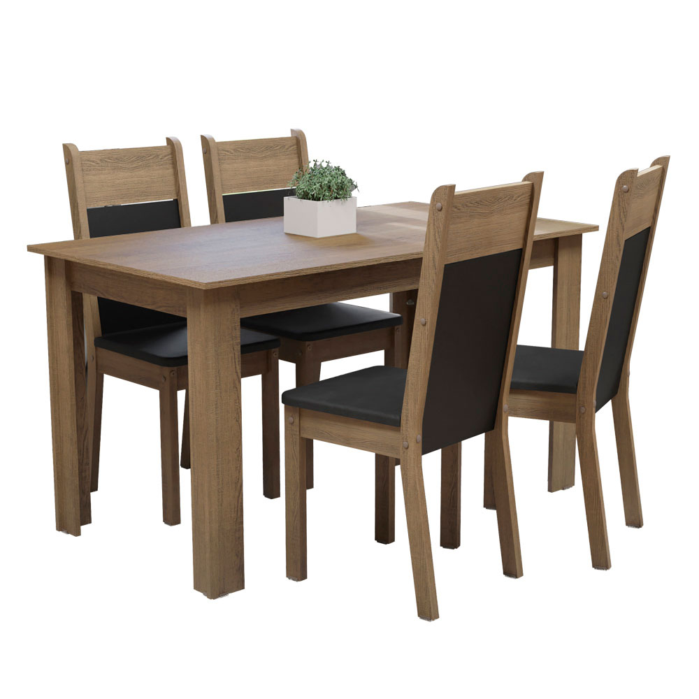 Juego de Comedor con Mesa y 4 Sillas Madesa Cali MN