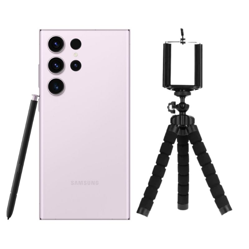 Galaxy S23 Ultra 256GB Lila Reacondicionado Grado A + Trípode