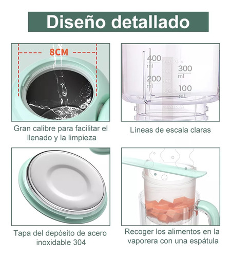 Procesador De Alimentos Para Bebés Molinillo 3 En 1