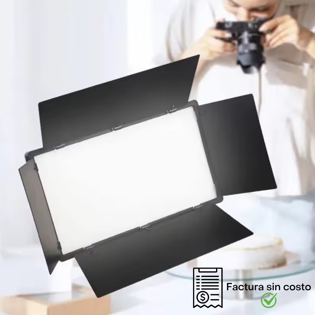 Panel De Luz Led Fotografía Iluminación Blanca Cálida Tripié