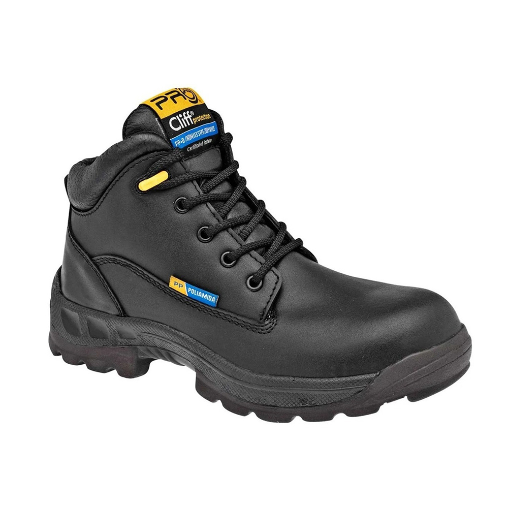 Bota De Seguridad Industrial Dieléctrica Cliff 330 Color Negro
