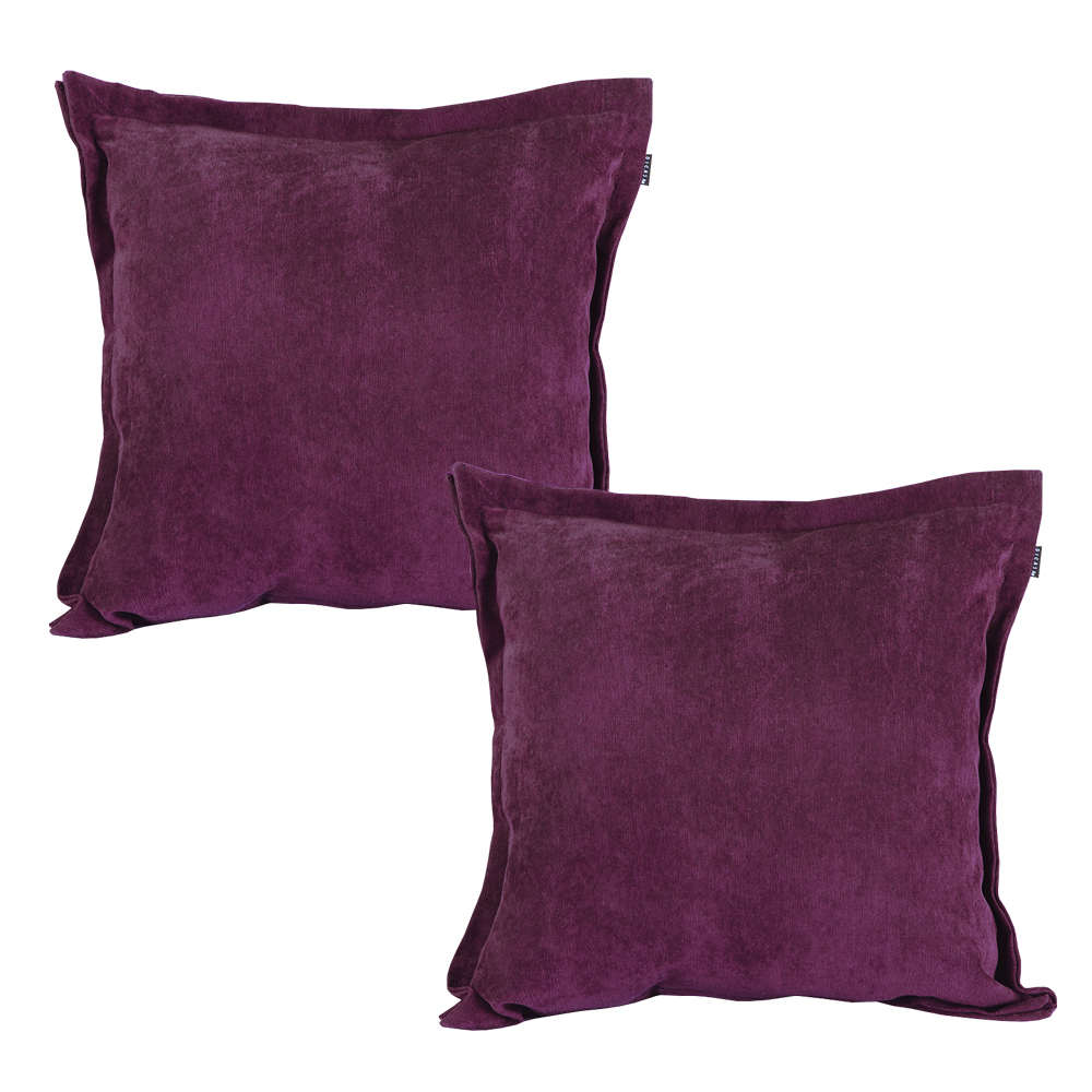 Set de 2 Cojines Decorativos Dicasa Velvet Kappa Velvet Morado