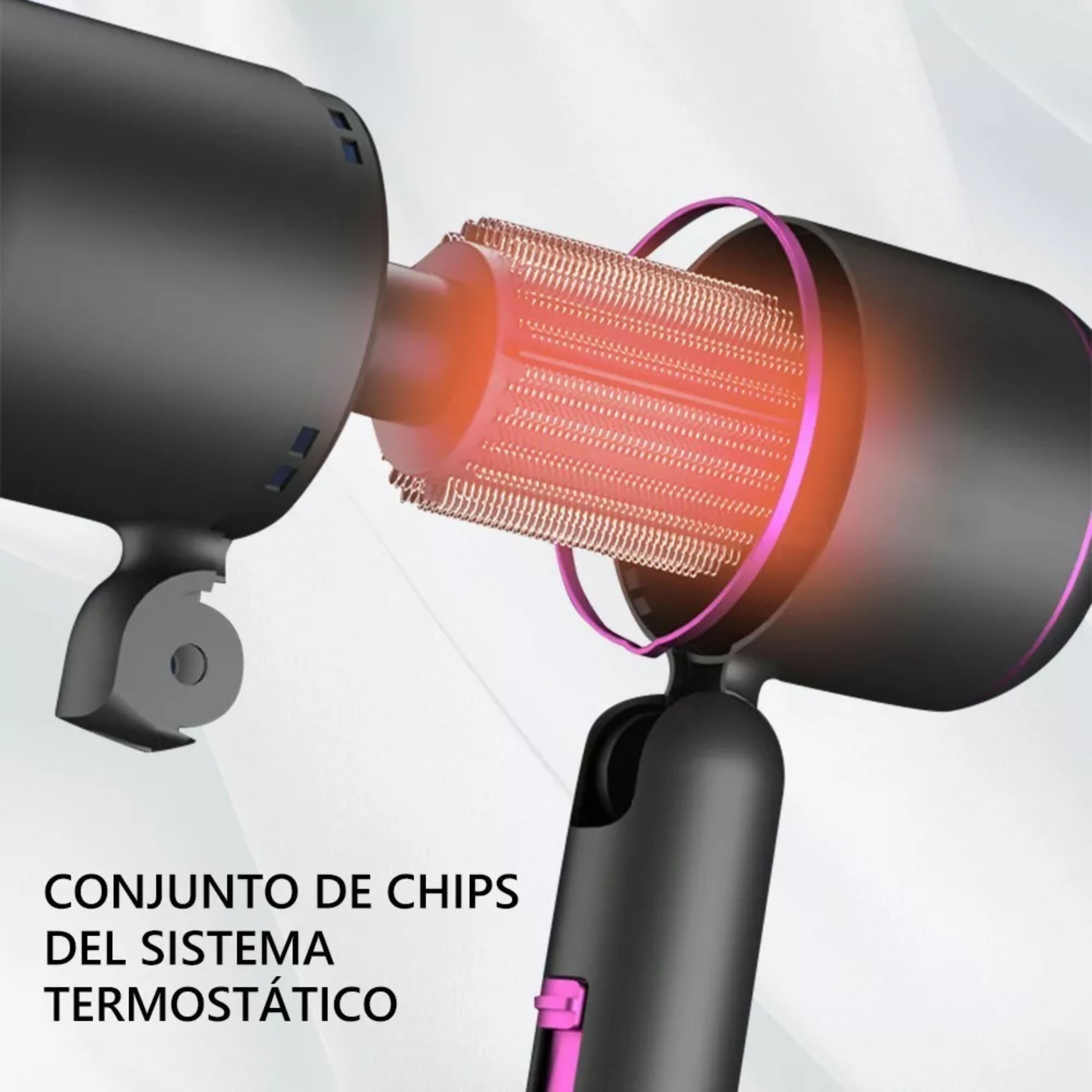 Secadora De Cabello Profesional Portátil De 2000w Y 3 Veloc