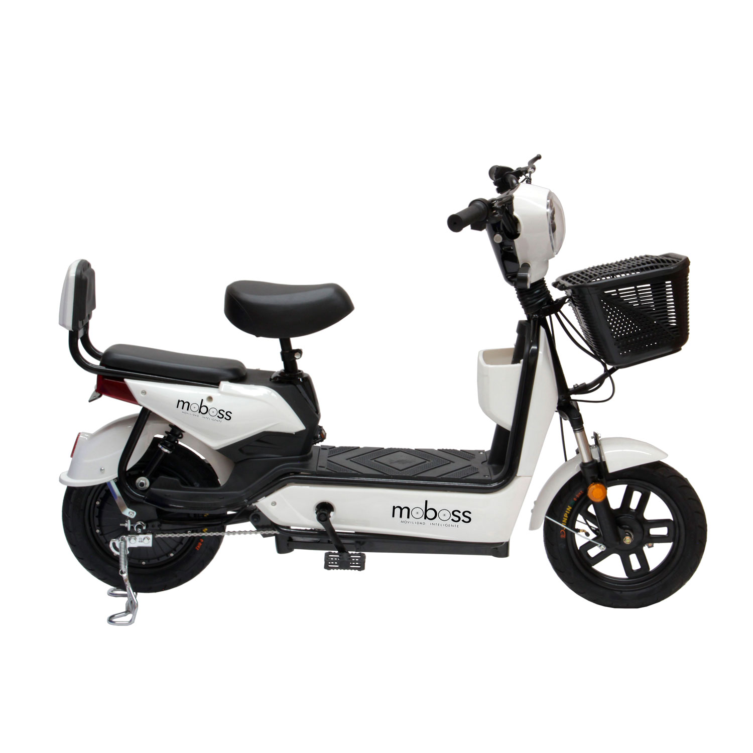 Bicicleta Eléctrica Urbana Moboss ZM400 Blanco 350W 25 km/h