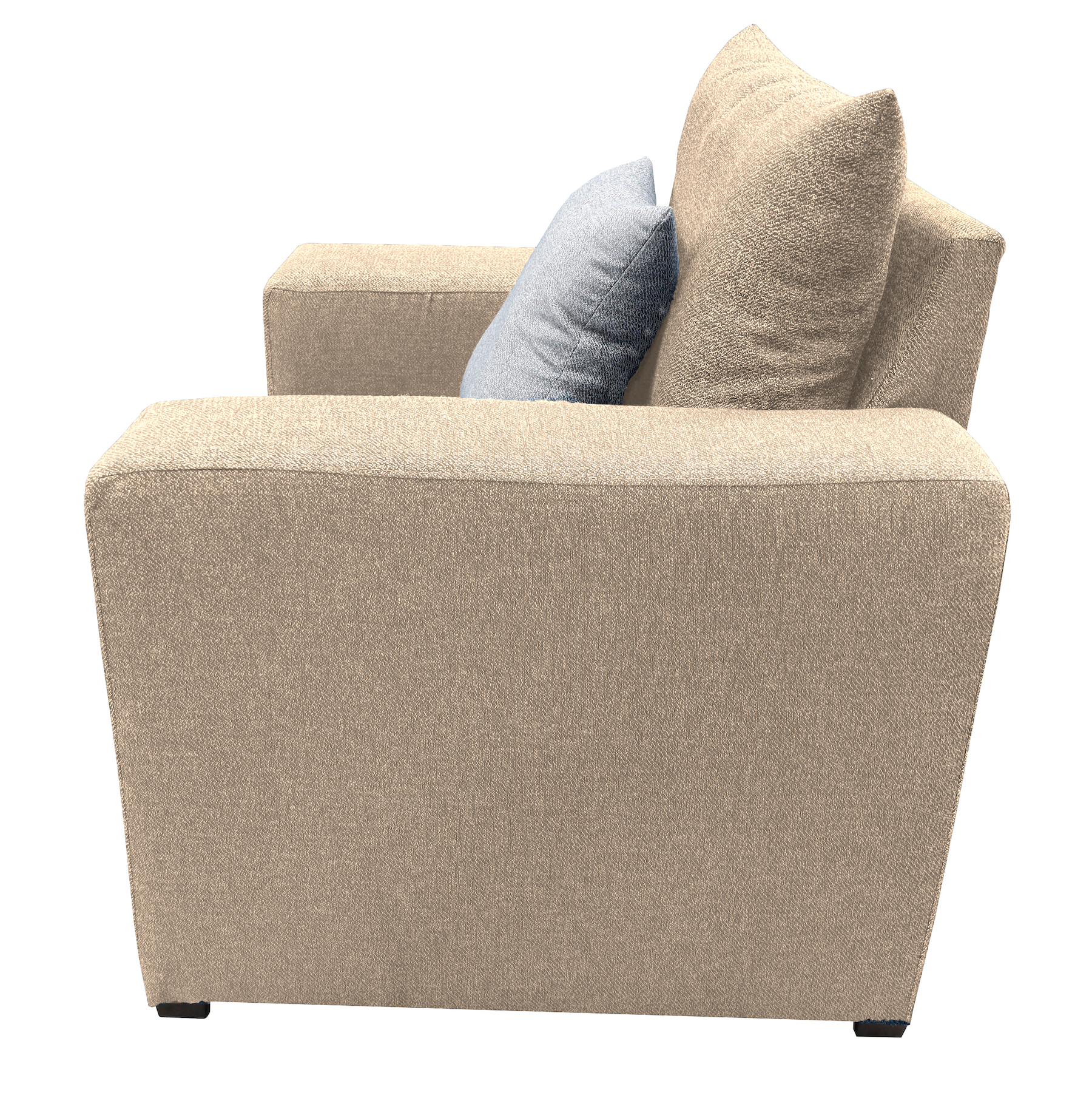 Sillon El Bazar Store Miami Lino Beige 1 plaza, Modular, Moderno, Sala
