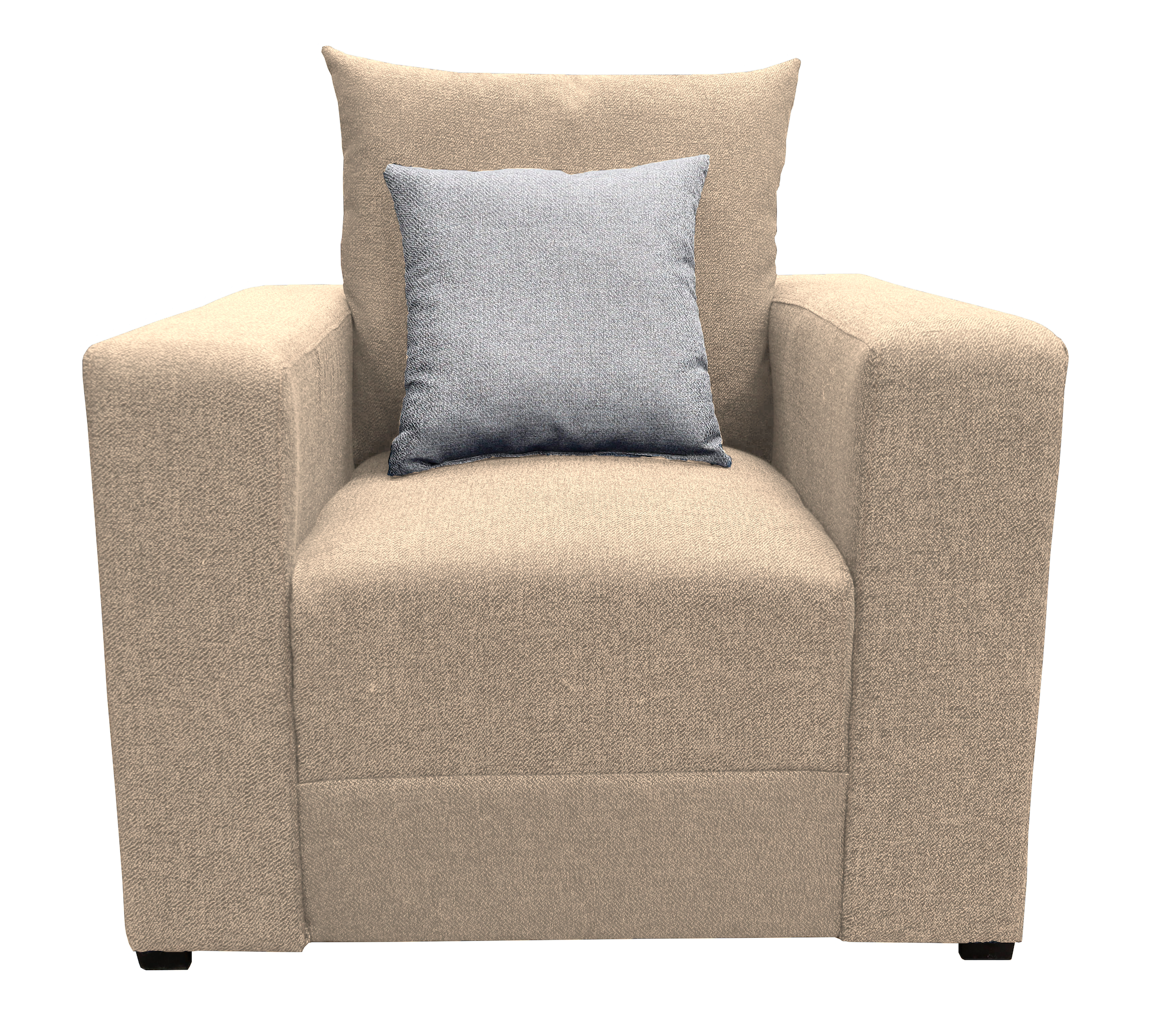 Sillon El Bazar Store Miami Lino Beige 1 plaza, Modular, Moderno, Sala