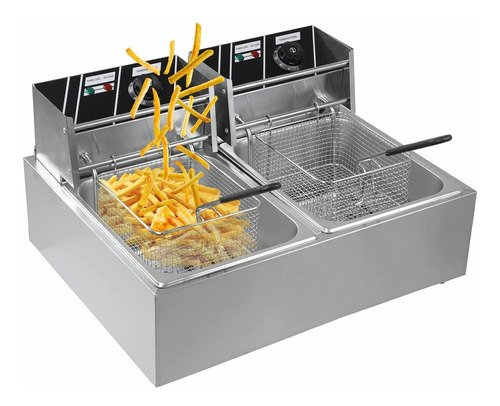 Freidora Aceite Electrica Industrial Gran Capacidad 12l