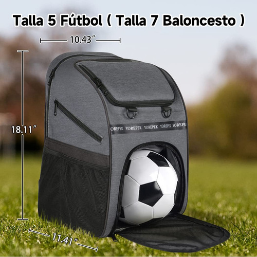 Mochila Deportiva Yorepek 1385, Mochilas Deportivas De Fútbol, Mochila Impermeable, Accesorios Futbol, Mochila Negra 40L