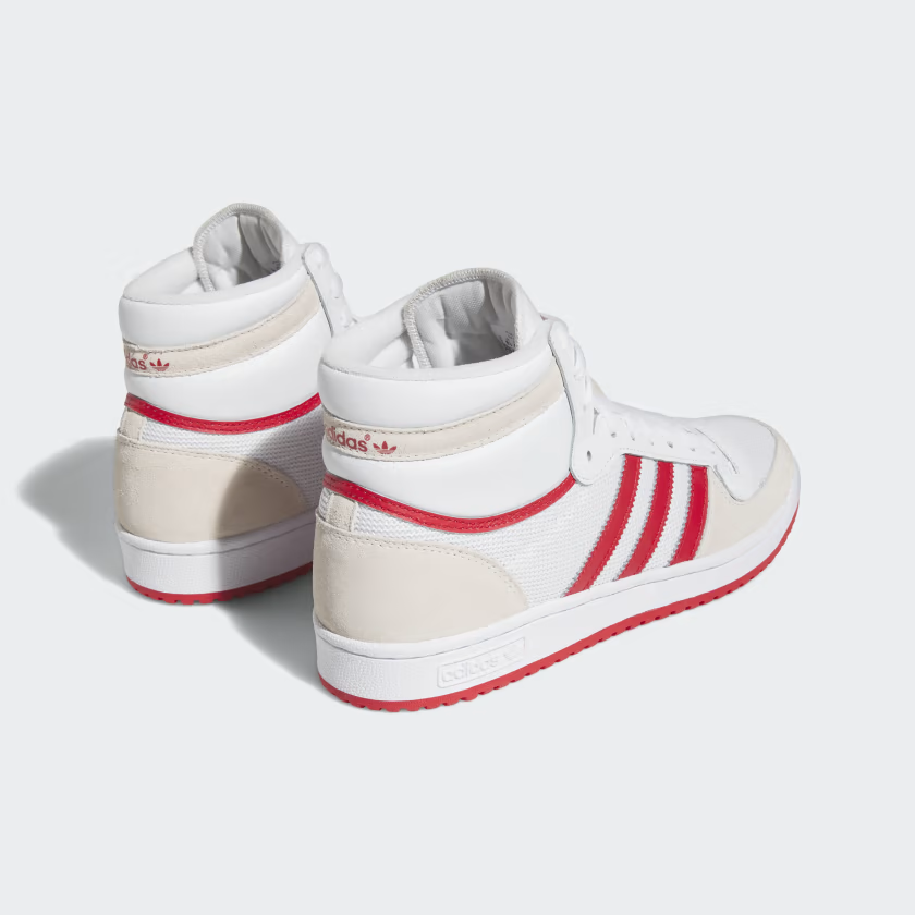 TENIS ADIDAS TOP TEN RB BLANCO ROJO DE HOMBRE 100% ORIGINAL 
