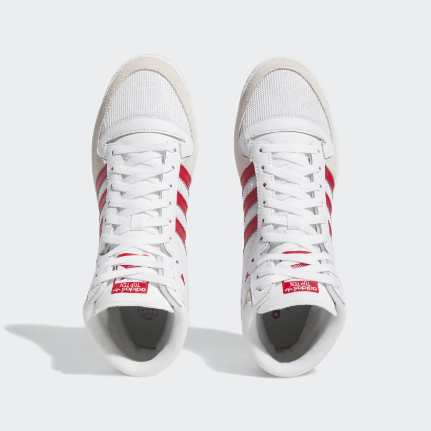 TENIS ADIDAS TOP TEN RB BLANCO ROJO DE HOMBRE 100% ORIGINAL 