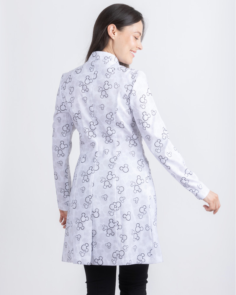 Bata Laboratorio Médica Bleufox Pediatría DW Mujer Antifluidos Stretch
