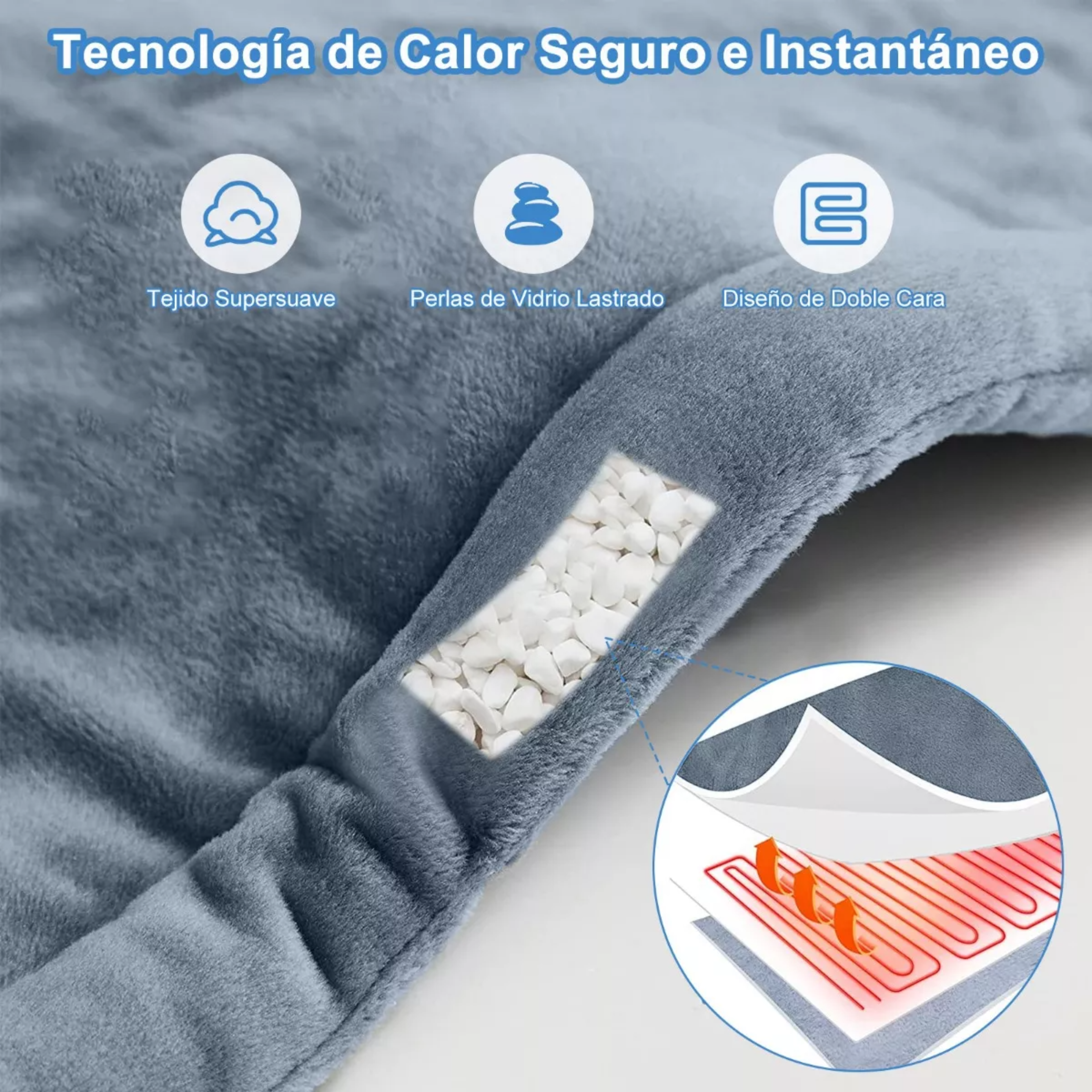 Almohadilla Térmica Cojín Eléctrica Para Cuello Y Hombros