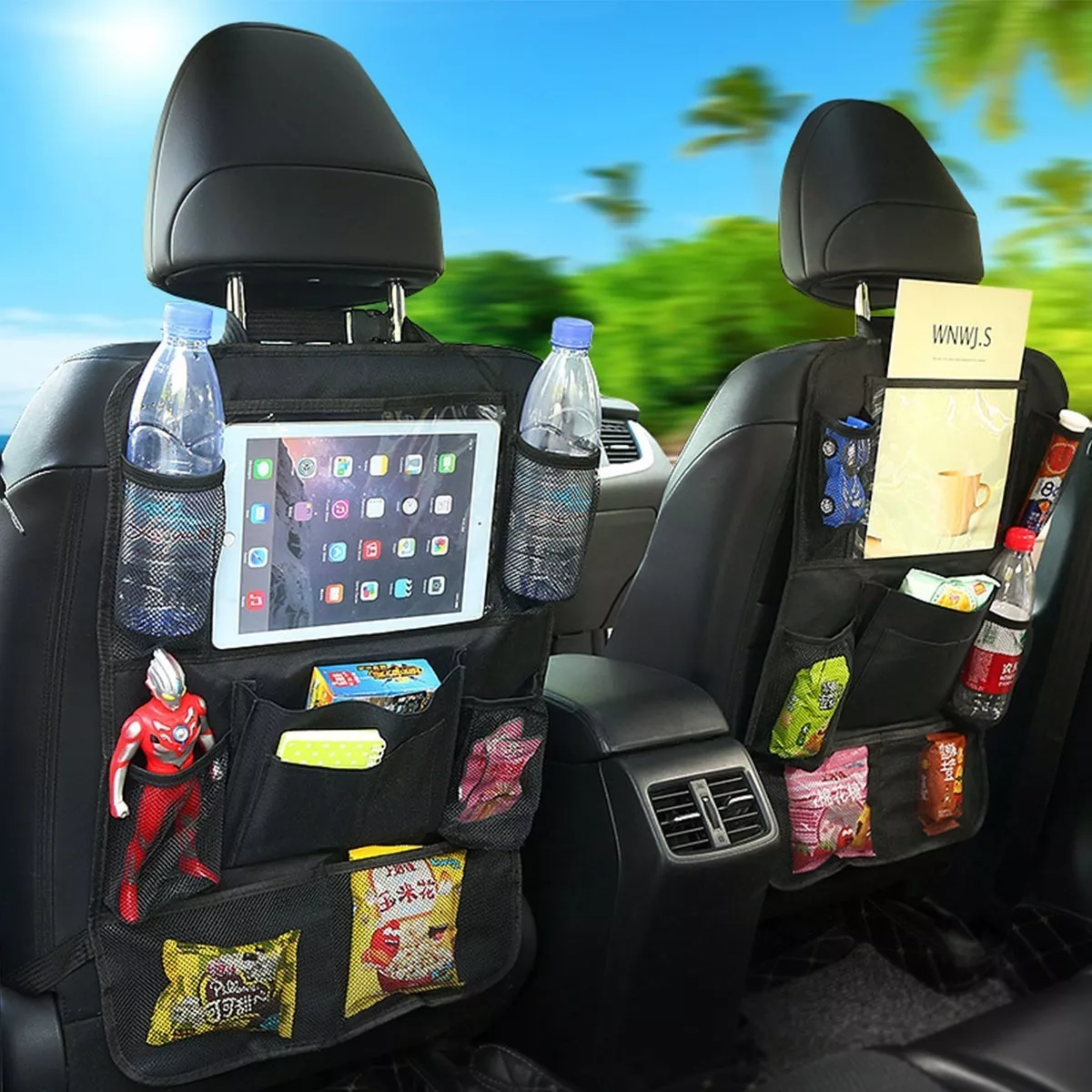 Organizador Para Asiento Trasero Para Auto Universal 2pcs