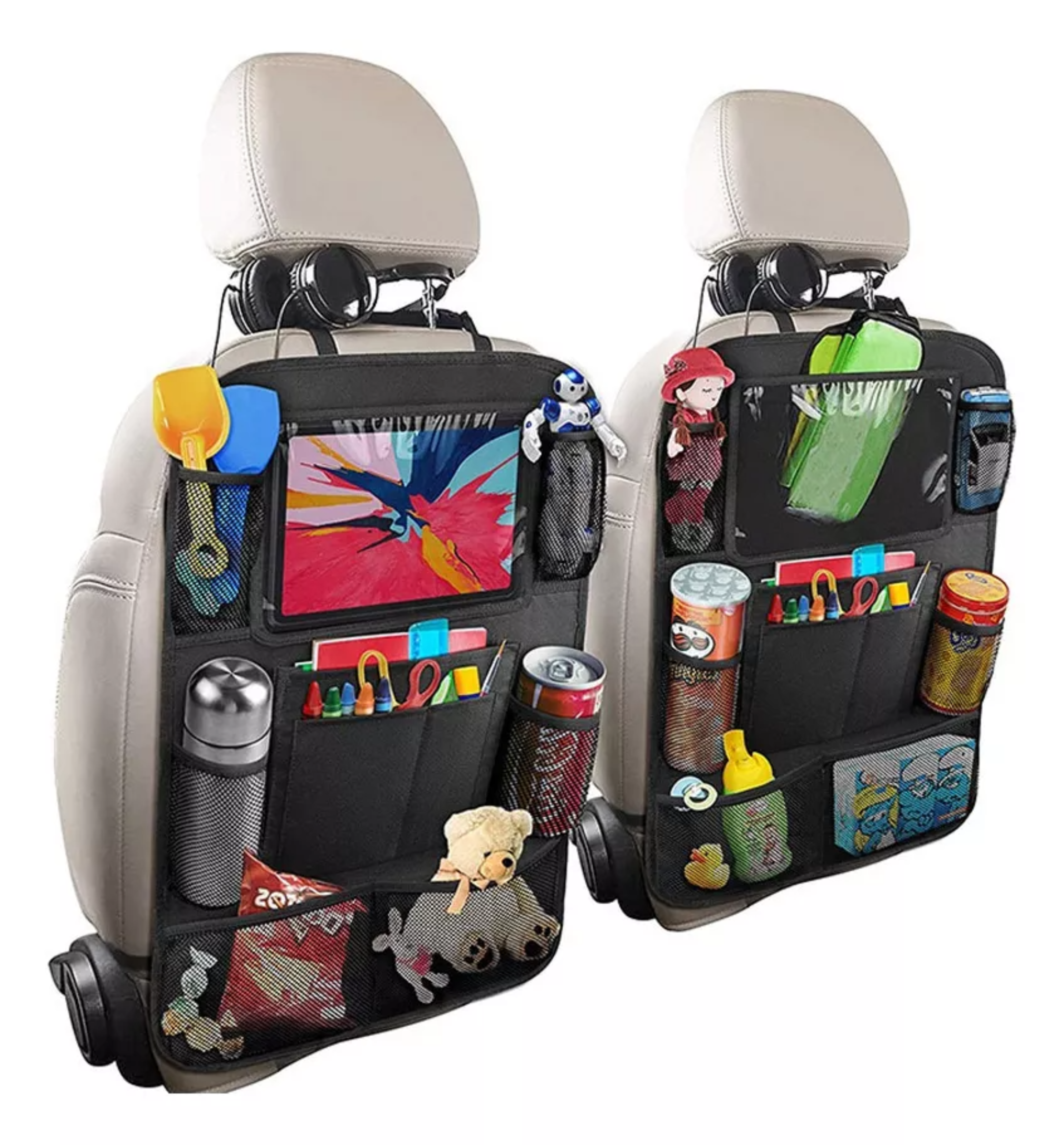 Organizador Para Asiento Trasero Para Auto Universal 2pcs