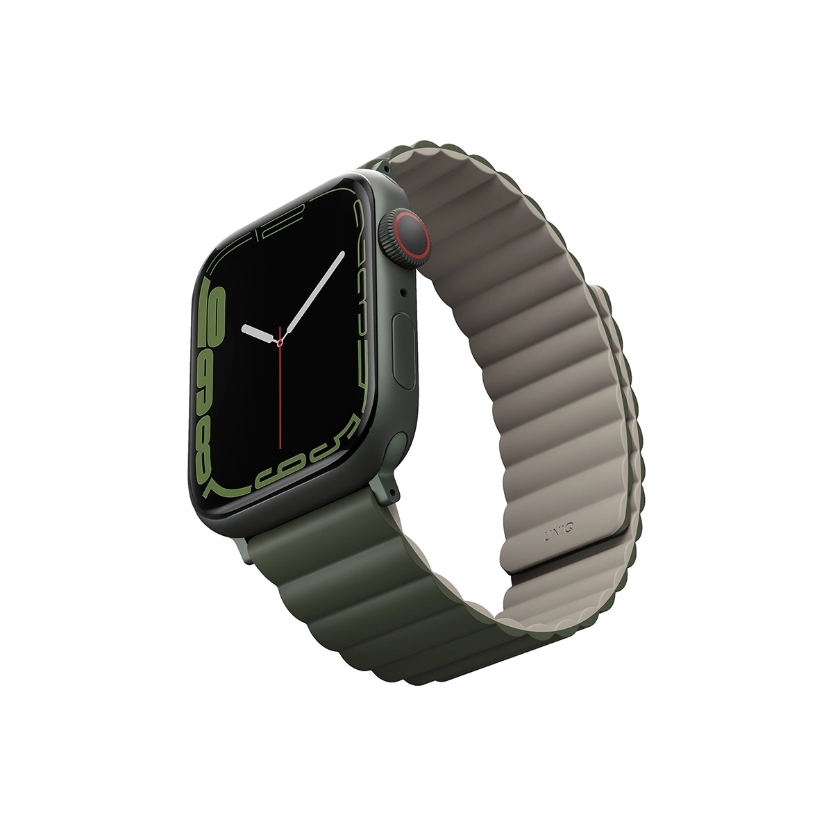 Correa Reversible Apple Watch 9 | 8 | 7 | 6 | 5 | 4 | 3 | 2 | 1 | SE Series y Apple Watch Ultra 2 | 1 Series de 49/45/44/42 mm Revix Verde/Taupe Uniq