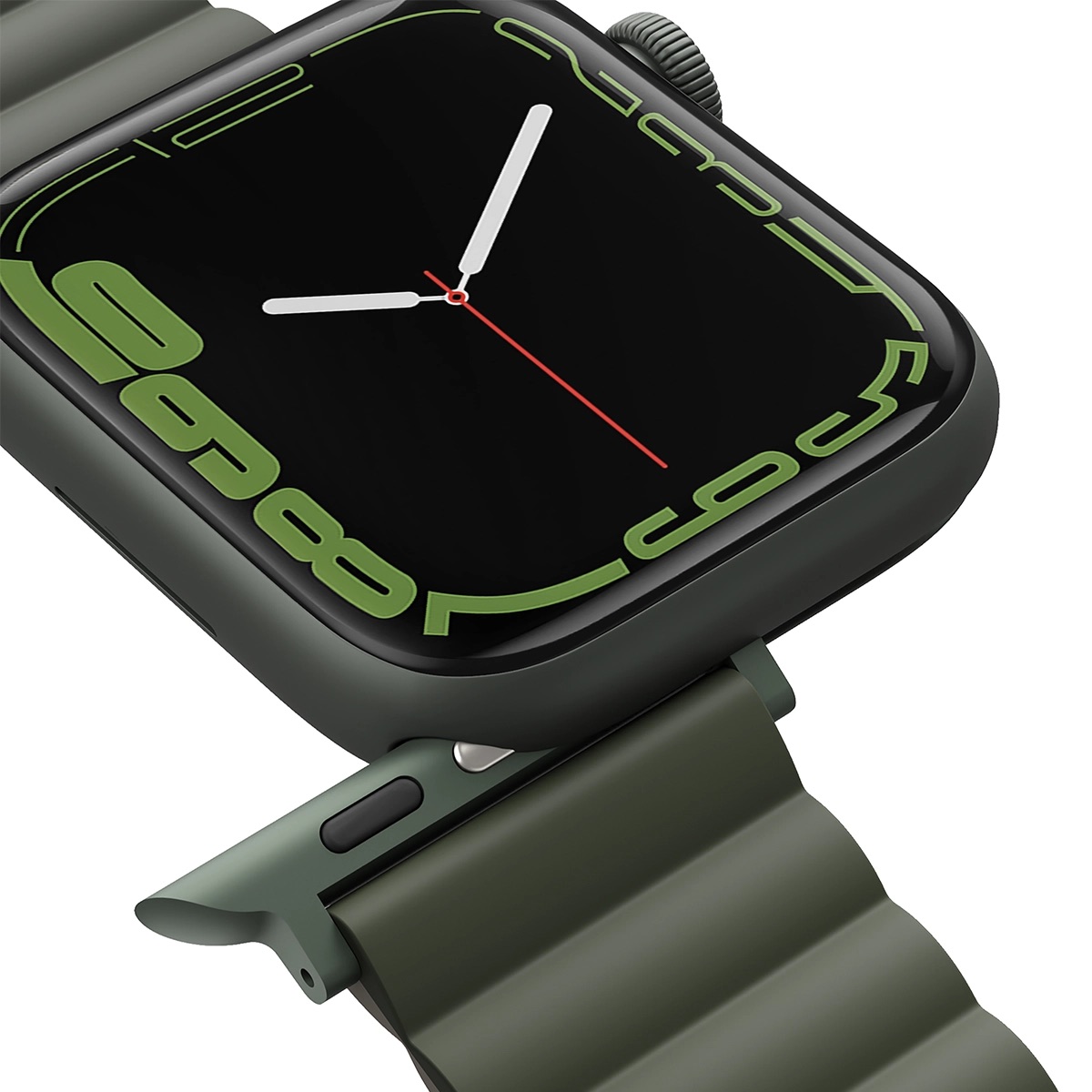 Correa Reversible Apple Watch 9 | 8 | 7 | 6 | 5 | 4 | 3 | 2 | 1 | SE Series y Apple Watch Ultra 2 | 1 Series de 49/45/44/42 mm Revix Verde/Taupe Uniq
