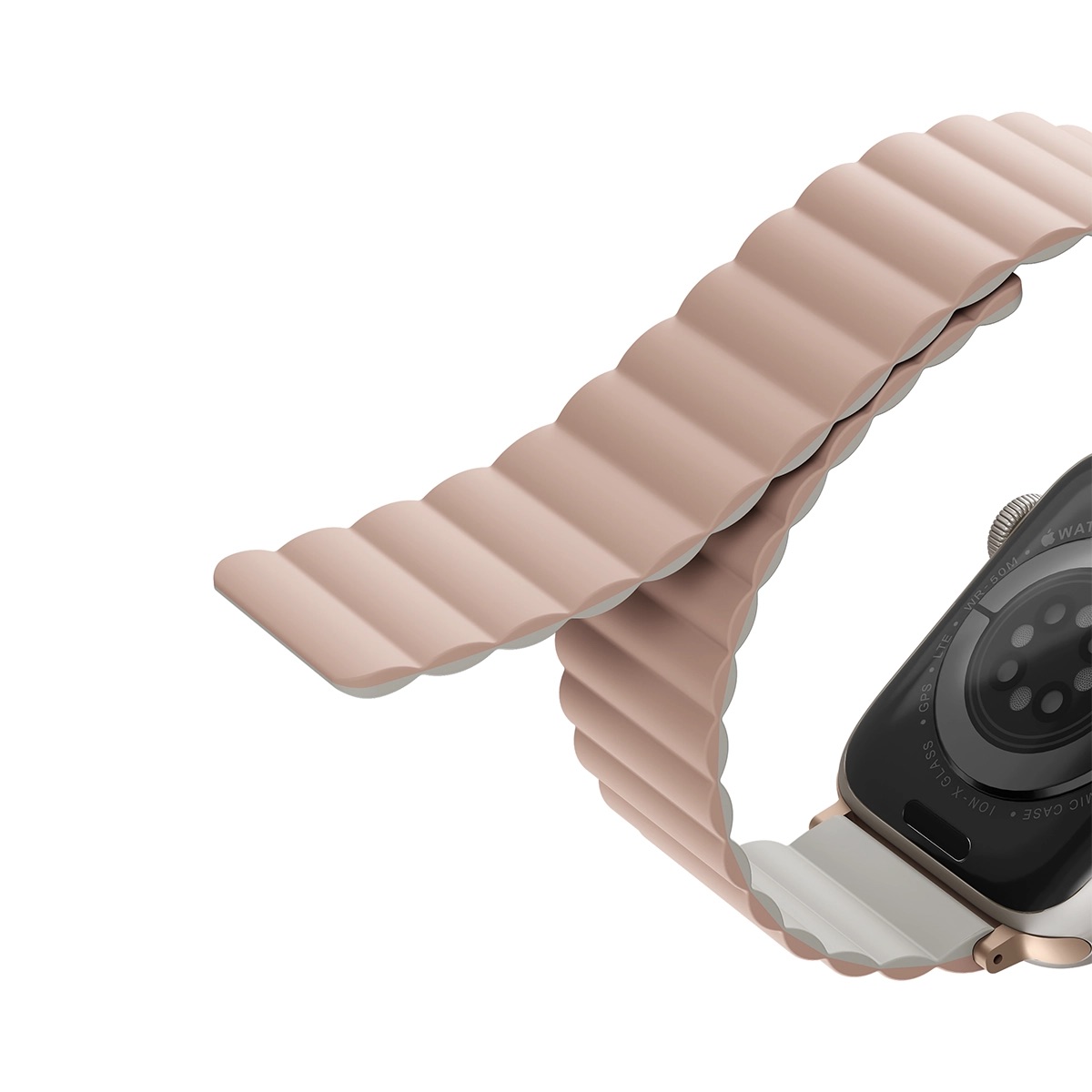 Correa Reversible Apple Watch 9 | 8 | 7 | 6 | 5 | 4 | 3 | 2 | 1 | SE Series y Apple Watch Ultra 2 | 1 Series de 49/45/44/42 mm Revix Rosa/Beige Uniq