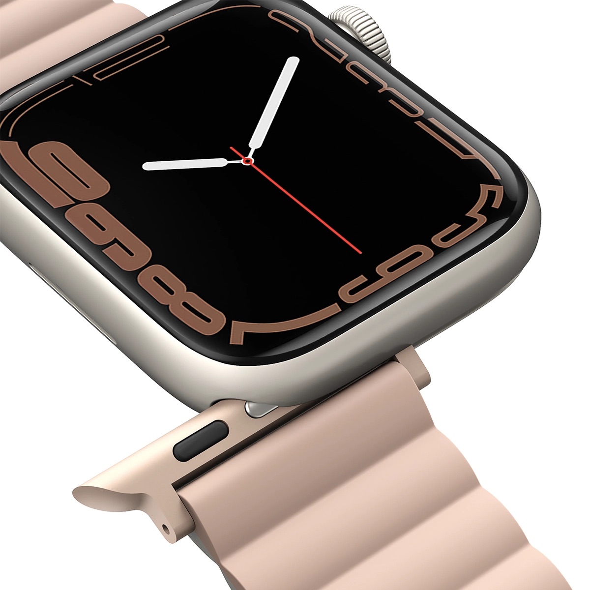 Correa Reversible Apple Watch 9 | 8 | 7 | 6 | 5 | 4 | 3 | 2 | 1 | SE Series y Apple Watch Ultra 2 | 1 Series de 49/45/44/42 mm Revix Rosa/Beige Uniq