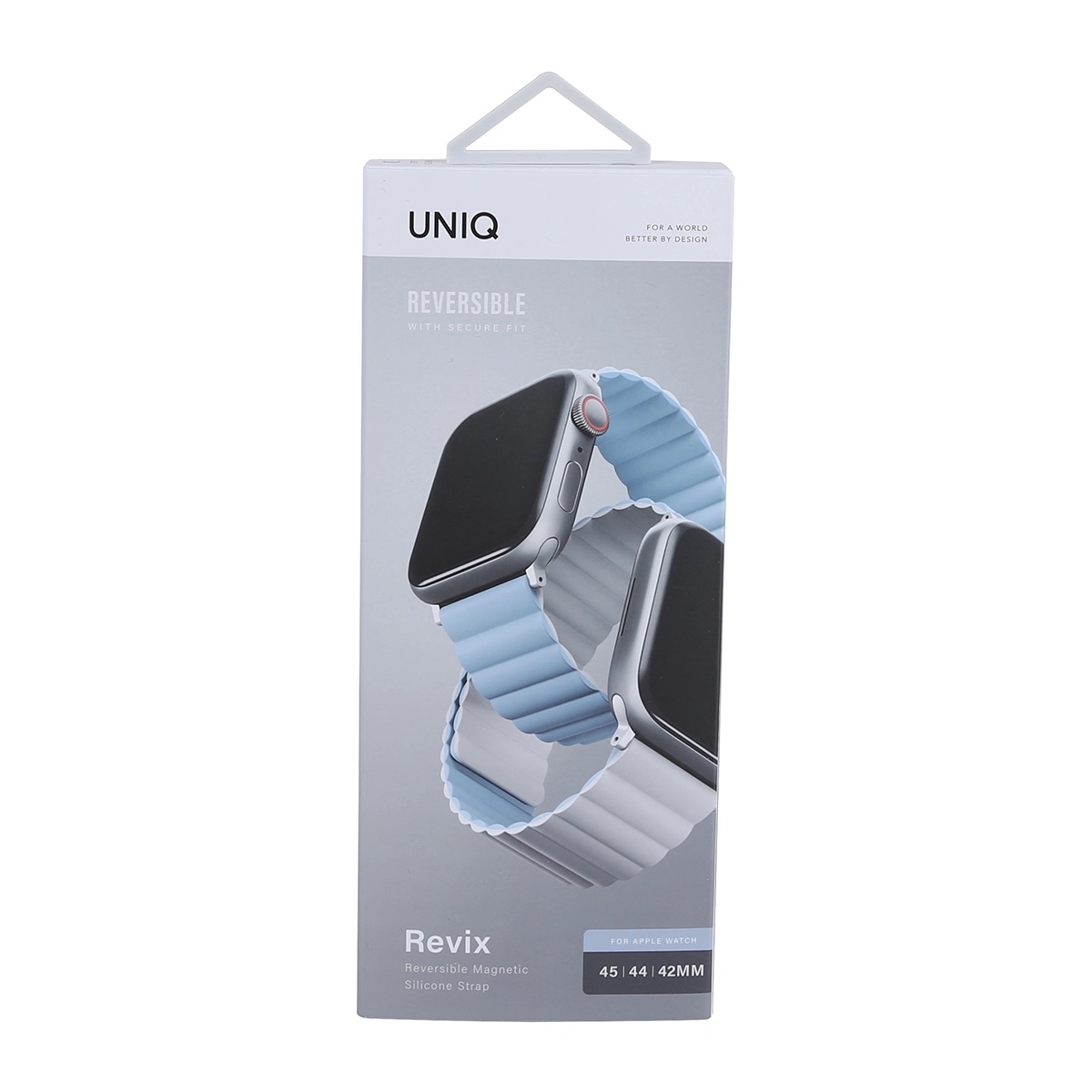 Correa Reversible Apple Watch 9 | 8 | 7 | 6 | 5 | 4 | 3 | 2 | 1 | SE Series y Apple Watch Ultra 2 | 1 Series de 49/45/44/42 mm Revix Blanco/Azul Uniq