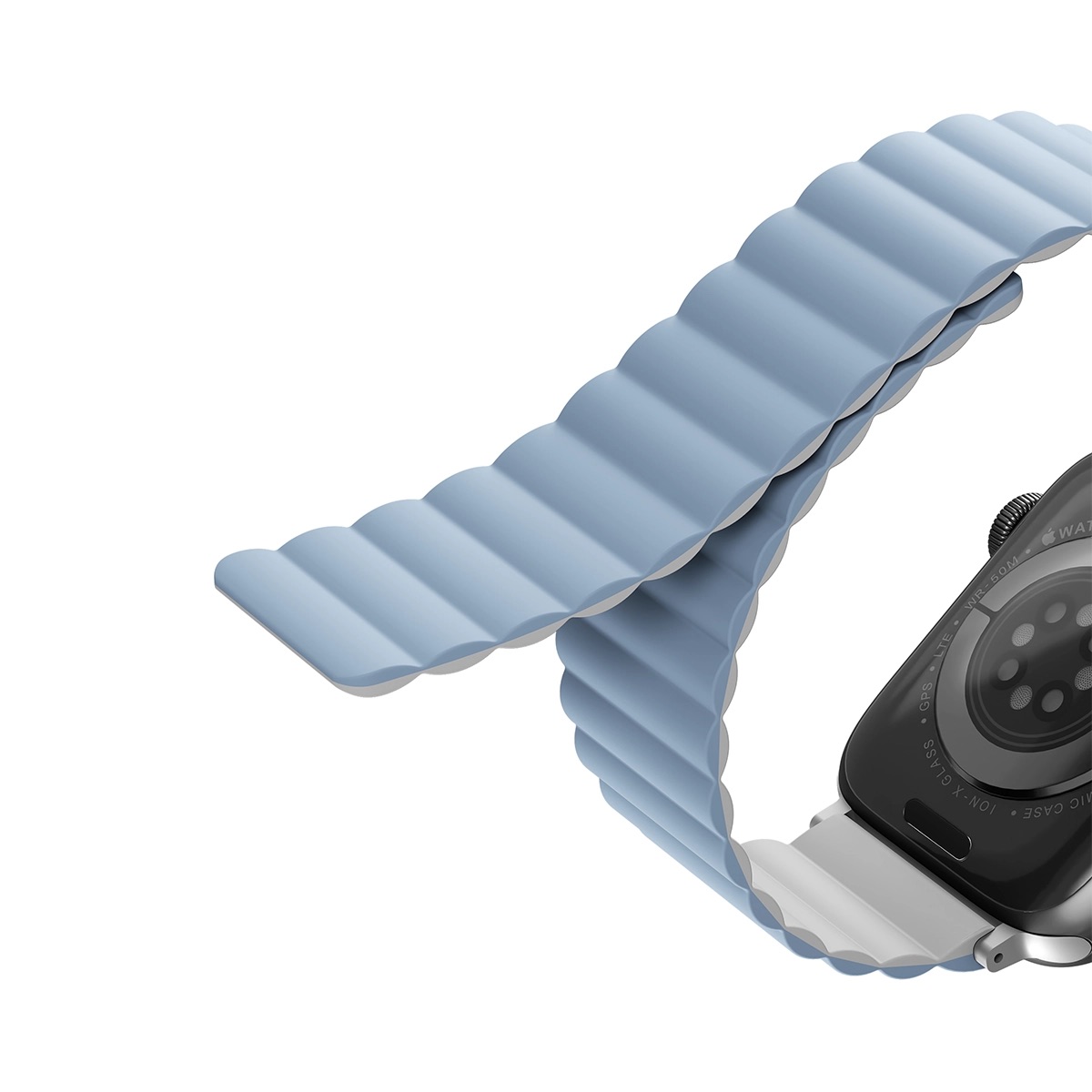Correa Reversible Apple Watch 9 | 8 | 7 | 6 | 5 | 4 | 3 | 2 | 1 | SE Series y Apple Watch Ultra 2 | 1 Series de 49/45/44/42 mm Revix Blanco/Azul Uniq