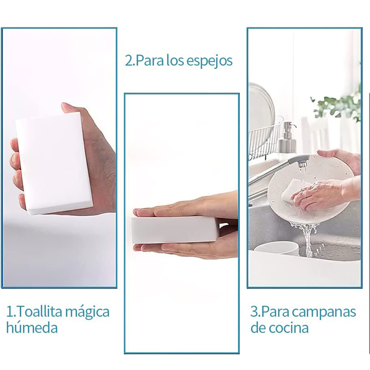 Esponja Mágica Magiesponja Para Limpieza Paquete 10 Pzs