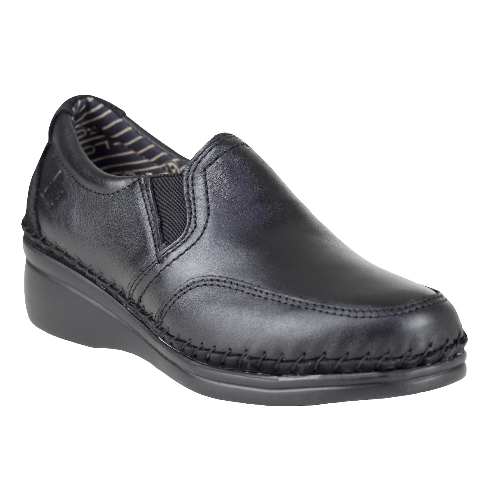 Zapato De Tacón Cómodo Mujer Lobo Solo Semi-vestir 4706 Negro  